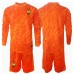Maillot de foot France Gardien Extérieur vêtements enfant Europe 2024 Manches Longues (+ pantalon court)